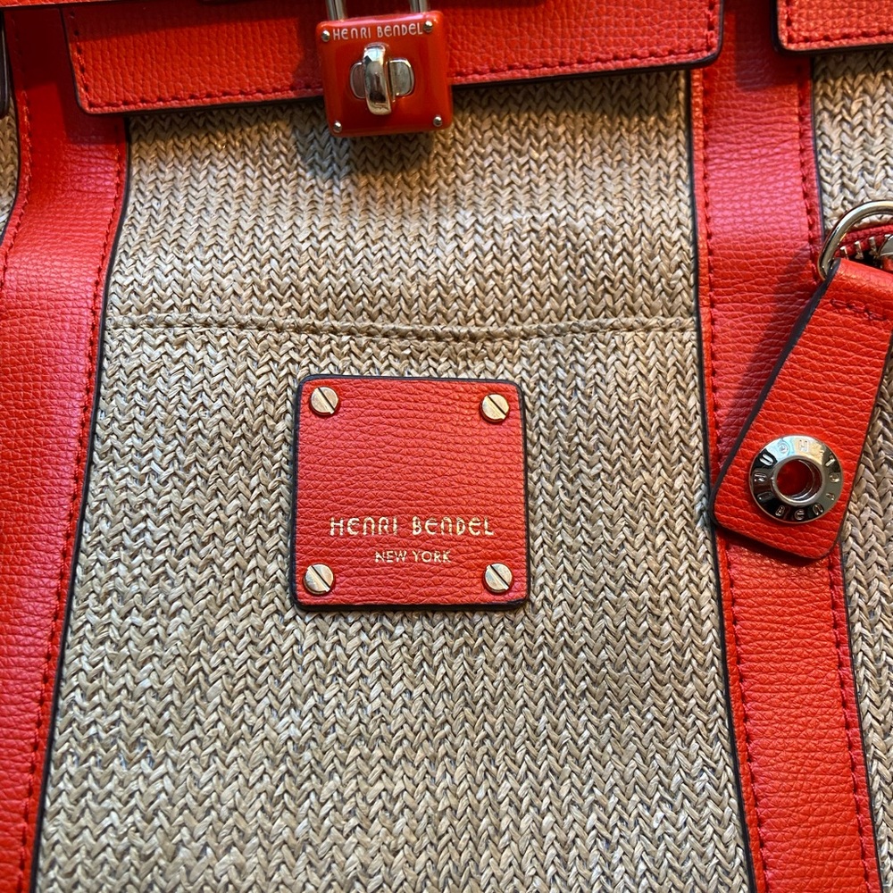 Henri Bendel Straw Backpack